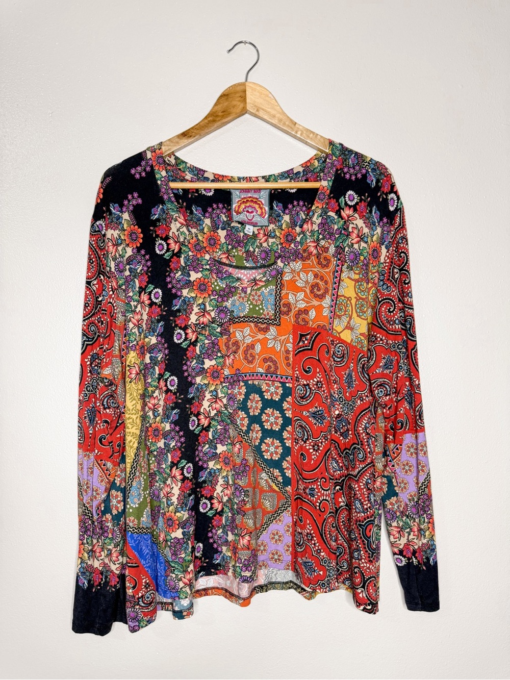 Johnny Was | NWOT Moa Favorite Paisley Floral Top size XL - Picture 2 of 11